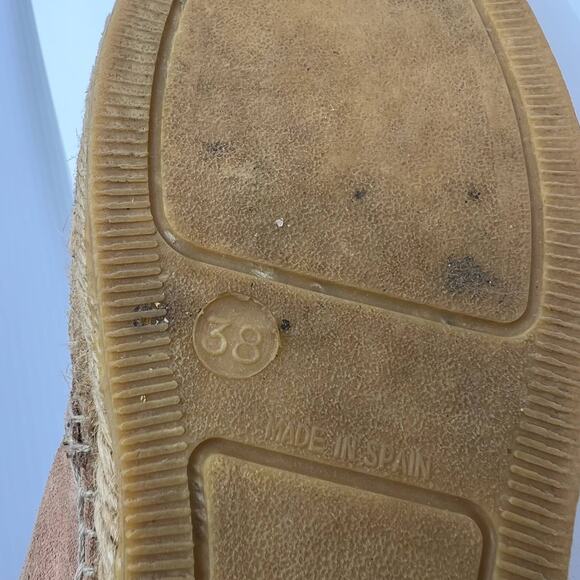 Gaimo Blush Pink Suede Flat Espadrille Women's 7.5 US - Picture 8 of 8